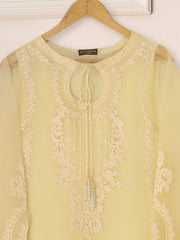 3 Piece - Pure Organza Embroidered Suit S111298