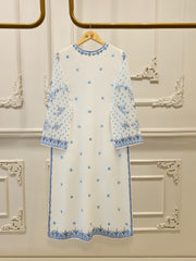 3 Piece - Pure Embroidered Cotton Net Suit S111972