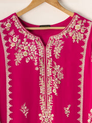 Pure Chiffon Embroidered Shirt S110941