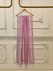 3 Piece - Pure Organza Embroidered Suit S111626