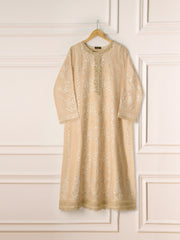 3 Piece- Pure Cotton Net Embroidered Suit S110912