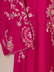 3 Piece- Pure Khaddi Silk Embroidered Suit S111559