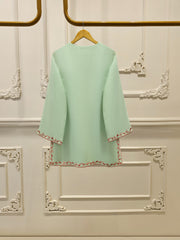 2 Piece - Pure Embroidered Cotton Net Suit S111903