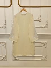 3 Piece - Pure Embroidered Cotton Net Suit S111905