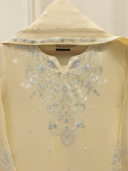 3 Piece - Pure Embroidered Cotton Net Suit S111905
