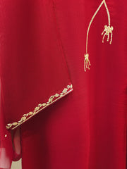 3 Piece - Pure Embroidered Cotton Net Suit S111906