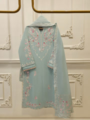 2 Piece - Embroidered Kora Cotton Silk Suit S111911