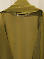 3 Piece - Pure Silk Net Embroidered Suit S111930