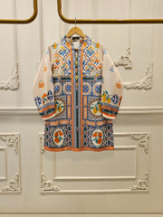 2 Piece- Printed Silk Co-ord Set S111928