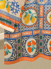 2 Piece- Printed Silk Co-ord Set S111928