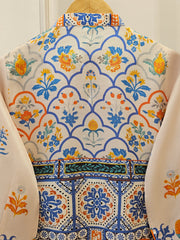 2 Piece- Printed Silk Co-ord Set S111928