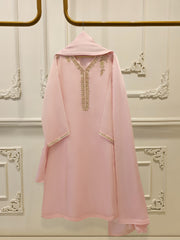 3 Piece - Pure Organza Embroidered Suit S111944