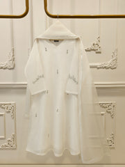 3 Piece - Pure Organza Embroidered Suit S111948