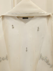 3 Piece - Pure Organza Embroidered Suit S111948