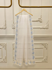 3 Piece - Pure Embroidered Organza Suit S112013