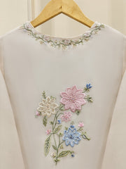 3 Piece - Pure Embroidered Organza Suit S112013