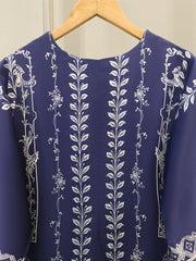 2 Piece- Embroidered Charmeuse Silk Set S111981