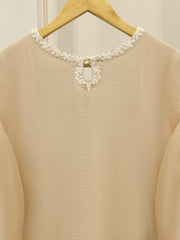 2 Piece - Pure Embroidered Cotton Net Suit S111999