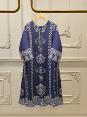 2 Piece- Embroidered Charmeuse Silk Set S111981