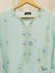 2 Piece - Pure Embroidered Cotton Net Suit S112317