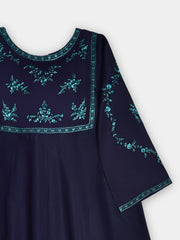 (Kids) 2 Piece - Embroidered Korean Silk Suit FKD-074