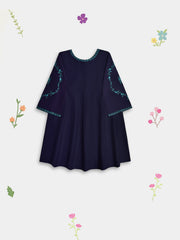 (Kids) 2 Piece - Embroidered Korean Silk Suit FKD-074