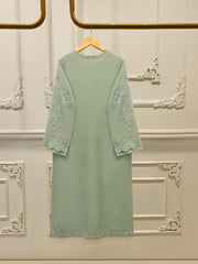 2 Piece - Pure Embroidered Cotton Net Suit S112367