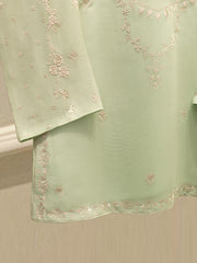 3 Piece - Pure Embroidered Cotton Net Suit S112378