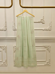 3 Piece - Pure Embroidered Cotton Net Suit S112378