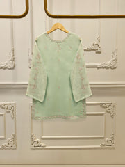 3 Piece - Pure Embroidered Cotton Net Suit S112378