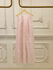 3 Piece - Pure Organza Embroidered Suit S112449