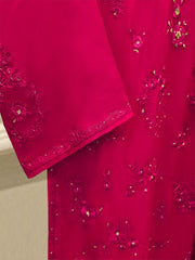 3 Piece - Pure Chiffon Embroidered Suit S112450