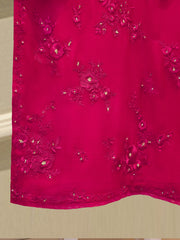 3 Piece - Pure Chiffon Embroidered Suit S112450