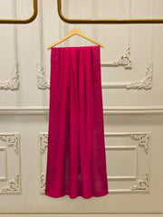 3 Piece - Pure Chiffon Embroidered Suit S112450