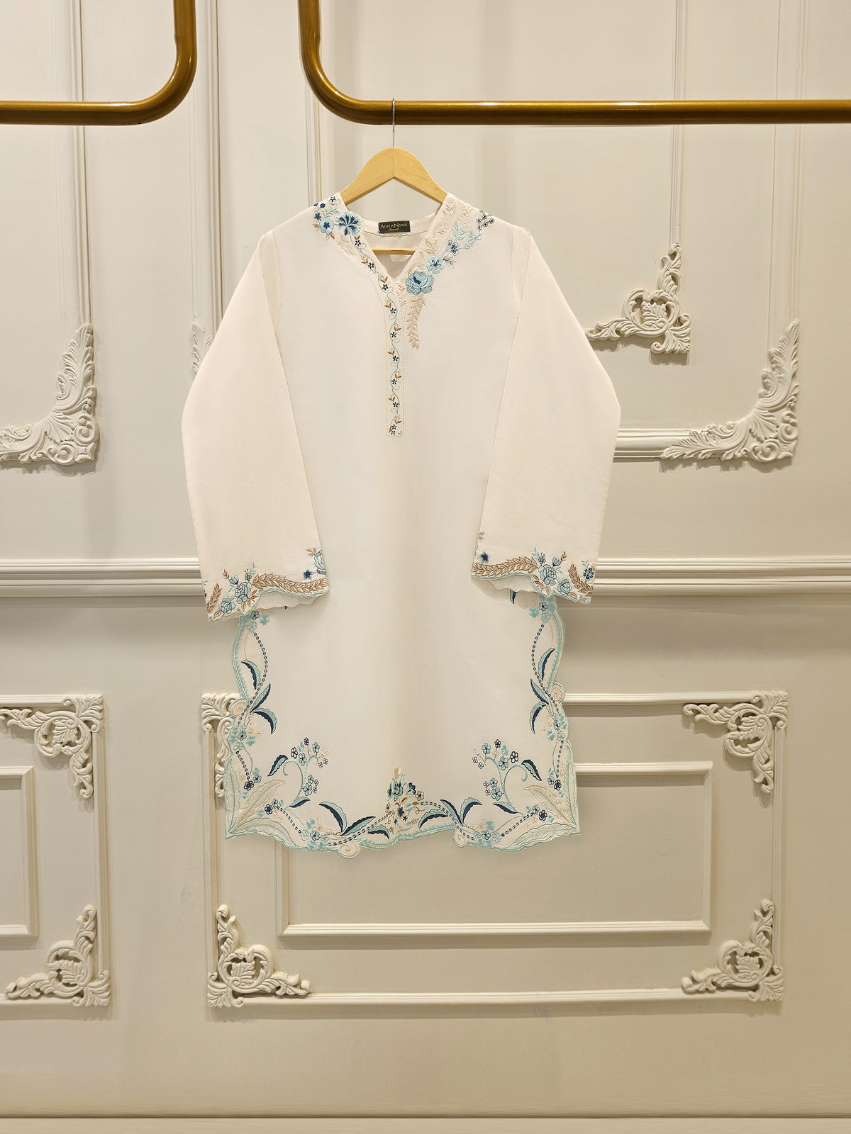 2 Piece - Embroidered Cambric Suit S112444