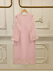 3 Piece - Pure Embroidered Cotton Net Suit S112441