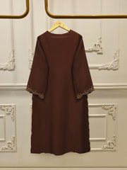 3 Piece-  Pure Embroidered Sheesha Silk Suit S112969