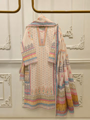 3 Piece - Digital Printed Embroidered Cambric Suit S112968