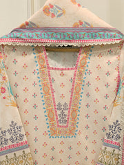 3 Piece - Digital Printed Embroidered Cambric Suit S112968