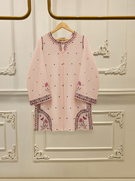 2 Piece - Embroidered Linen Suit WS00218
