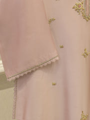 Pure Embroidered Sheesha Silk Shirt S113021