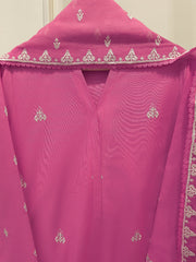 3 Piece - Embroidered Cambric Suit  S113026