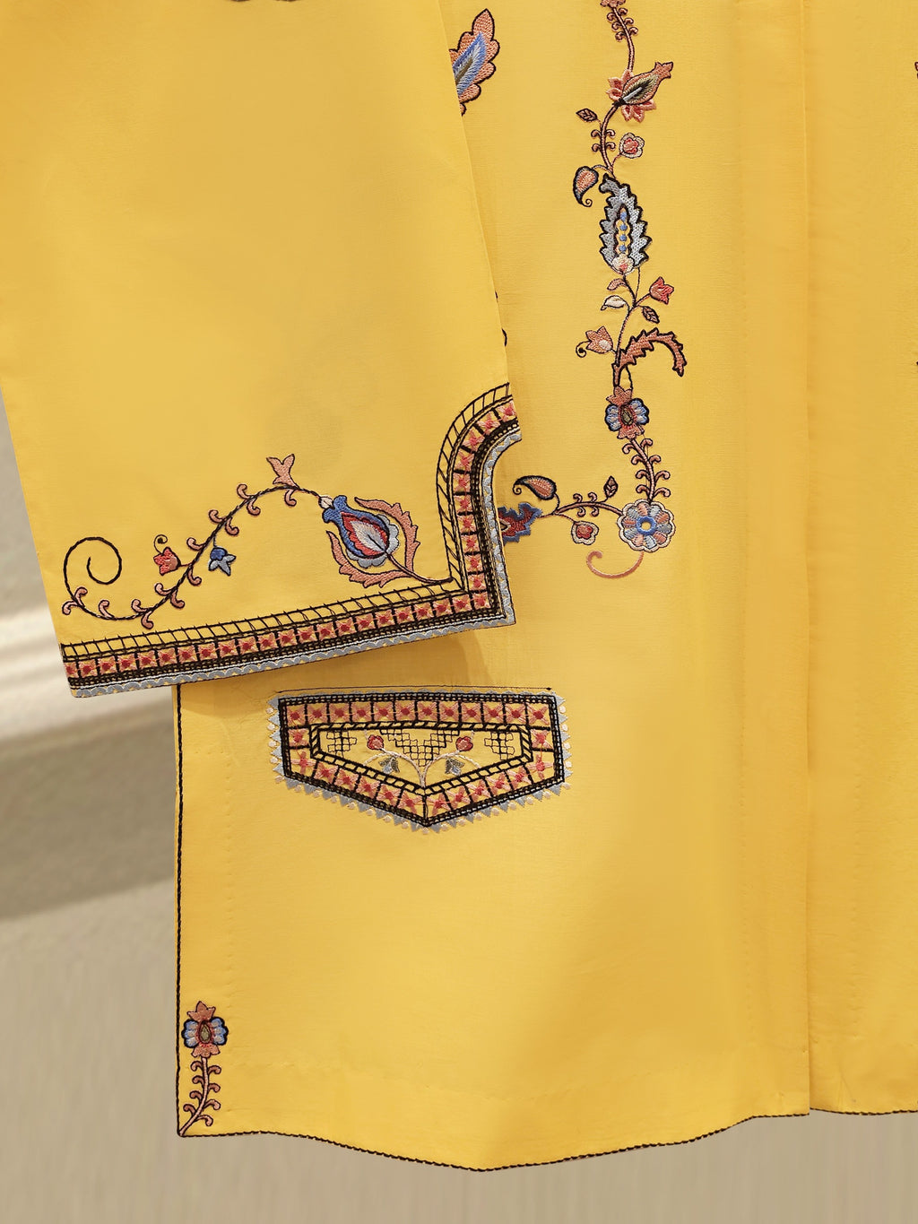 2 Piece - Embroidered Cambric Suit WS00227
