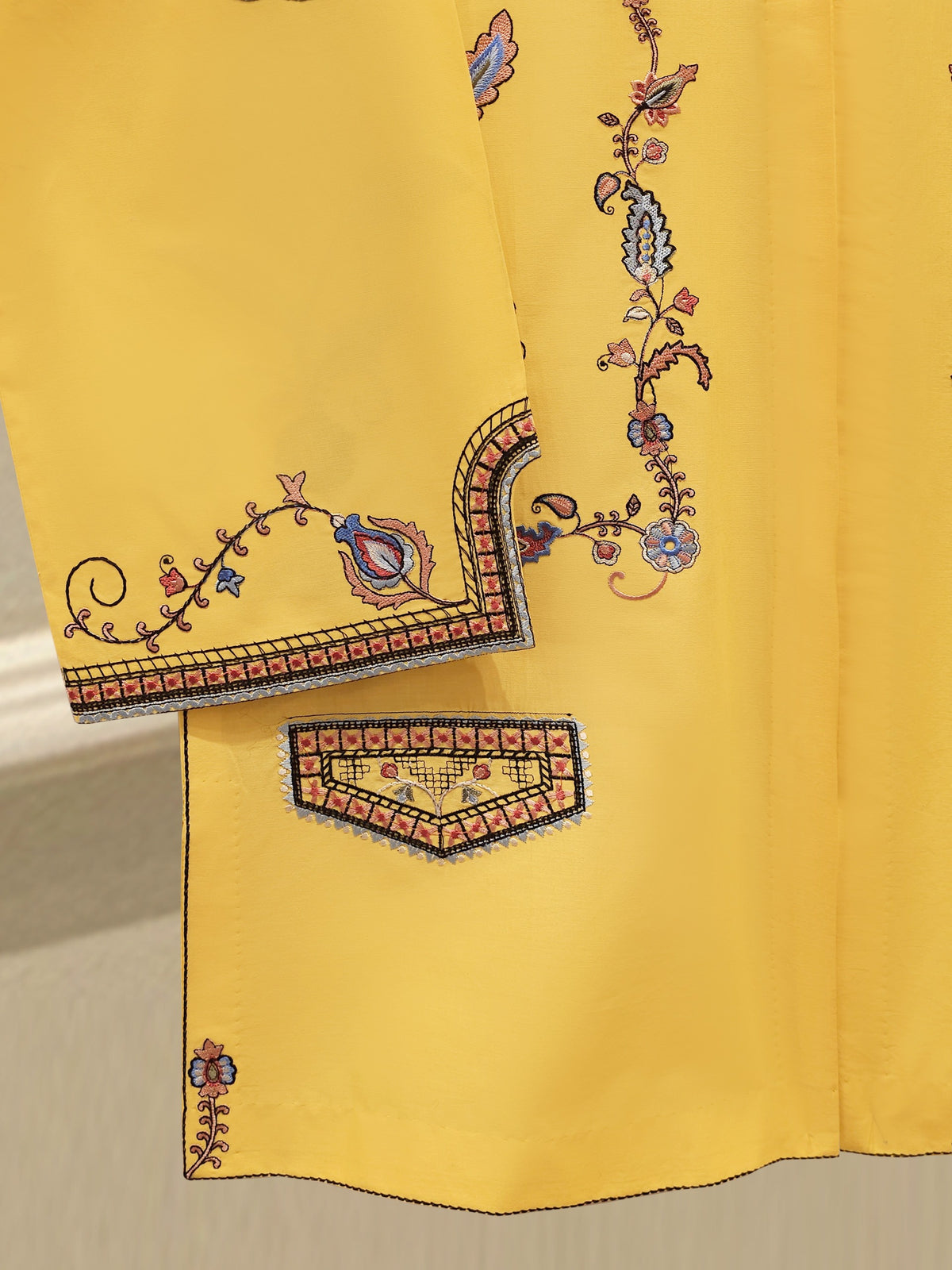 2 Piece - Embroidered Cambric Suit WS00227
