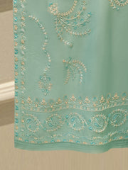 2 Piece-  Pure Embroidered Sheesha Silk Suit S113047