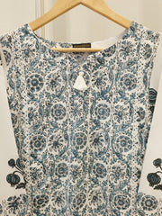 2 Piece - Hand Block Printed Kora Cotton Suit  S113050