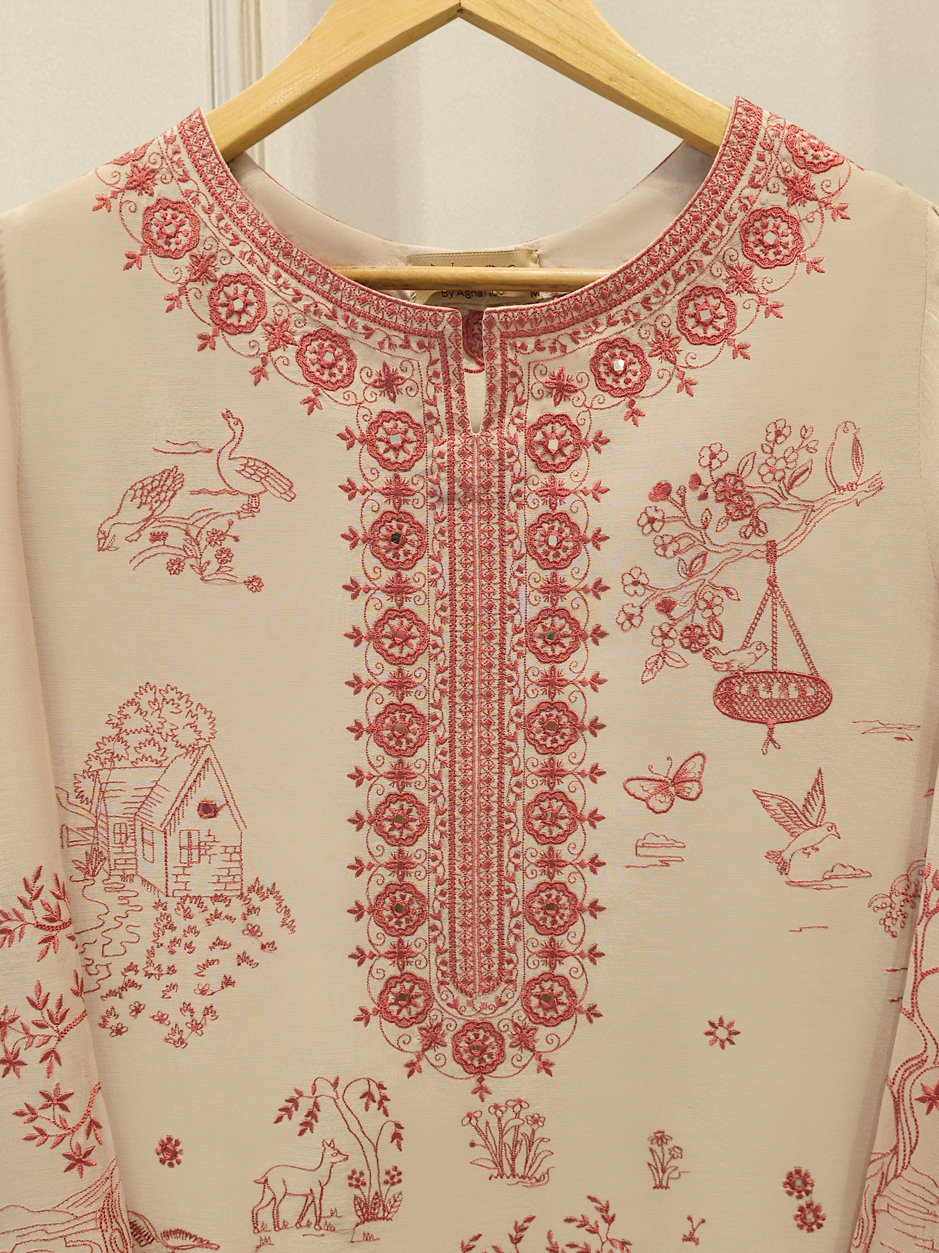 2 Piece - Embroidered Kora Cotton Suit WS00232 Secondary image