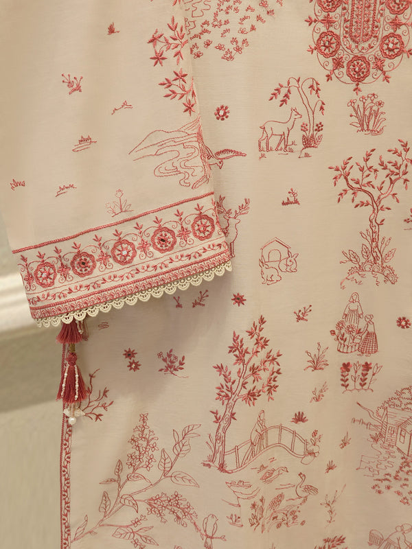 2 Piece - Embroidered Kora Cotton Suit WS00232