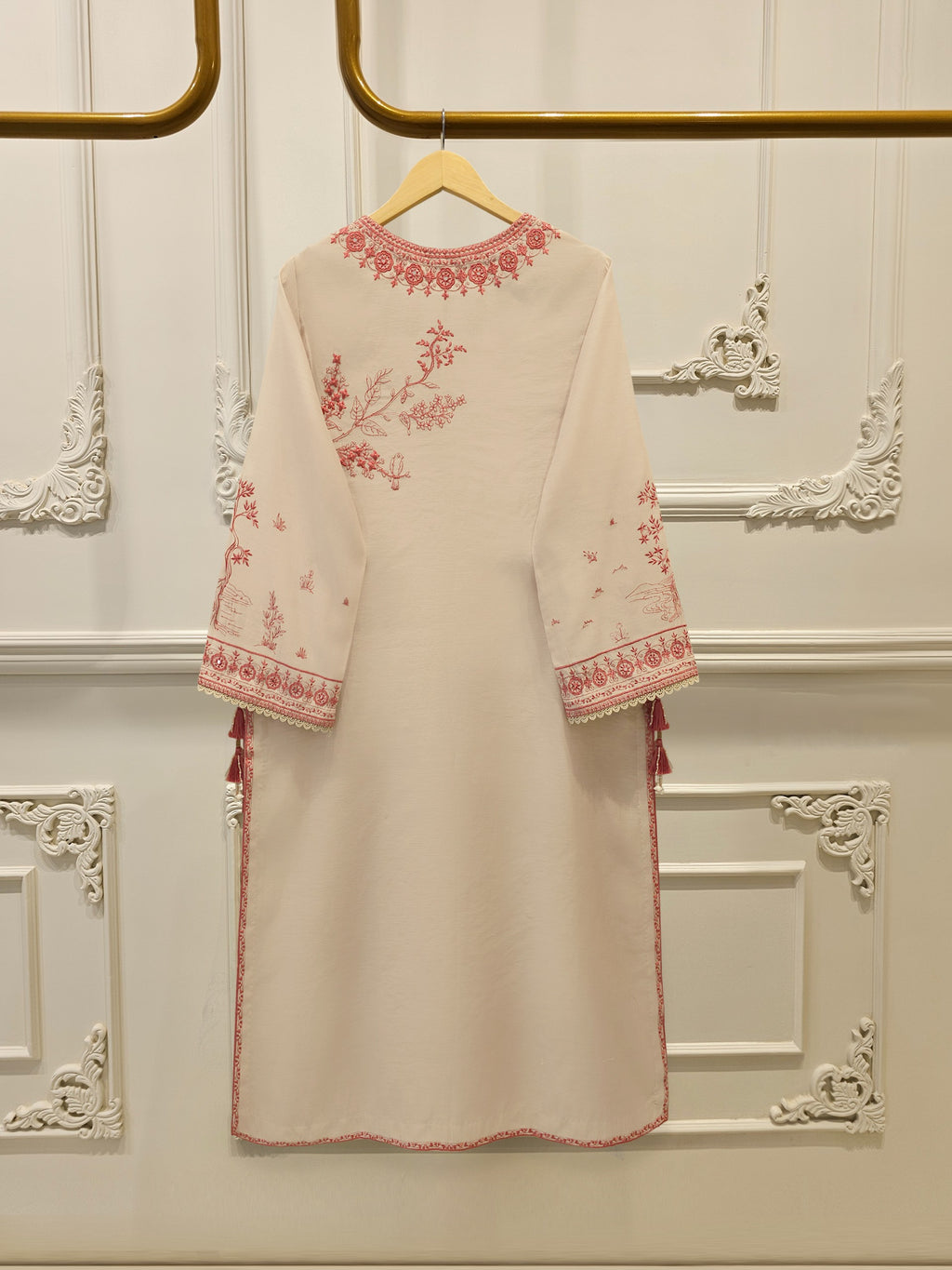 2 Piece - Embroidered Kora Cotton Suit WS00232