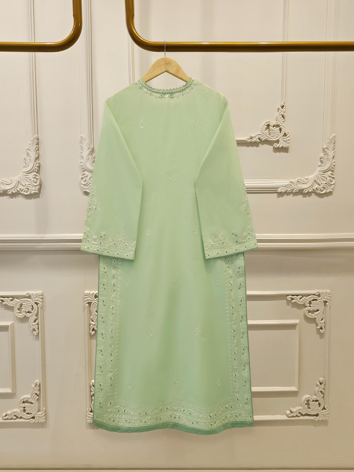 2 Piece - Embroidered Cambric Suit  S113045